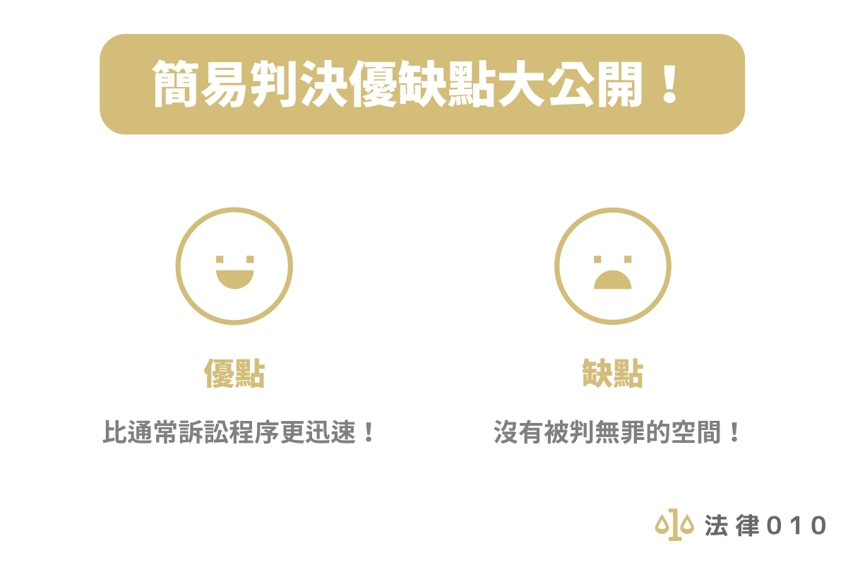簡易判決優缺點大公開！