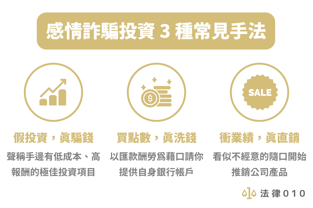 感情詐騙常見手法